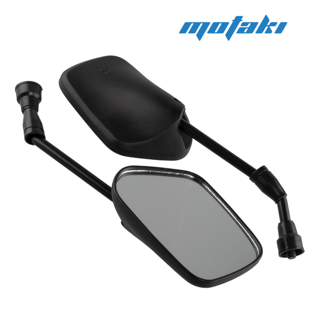 Зеркала 036 (пластиковые черные 5 УГЛОВ, М8 x 135 x 80 мм.)