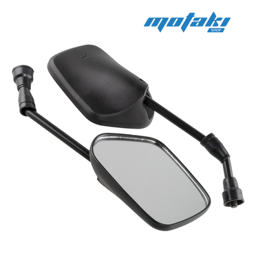 Зеркала 036 (пластиковые черные 5 УГЛОВ, М8 x 135 x 80 мм.)