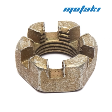 Гайка оси колеса коляски Иж (корончатая, М16 х 1.5 мм.)