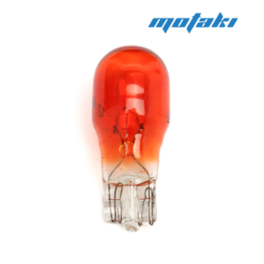 Лампа 12В 10W T10 поворотник скутер (без цоколя, оранж/желтая)