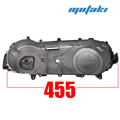 Крышка вариатора скутер 152QMI/157QMJ (черная голая, L455 на 11 болтов)