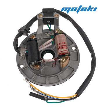 Статор генератора Delta, питбайки БЕЗ стартера (2 катушки, 5П ЖБ)