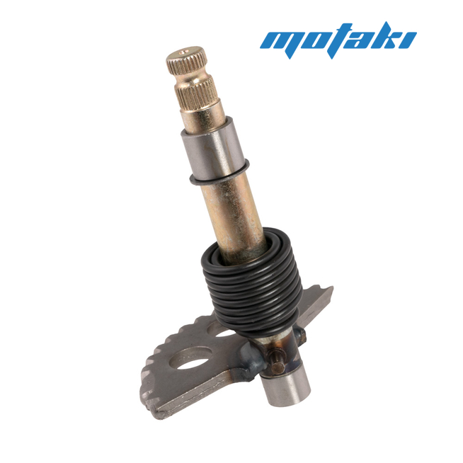 Вал кикстартера скутер 125, ATV 150-200 (h130 мм, пружина, втулки) 152QMI/161QMK