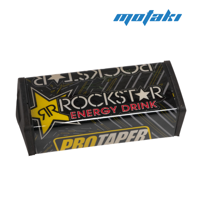 Защита перекладины руля RockStar (черная прямая, 195 x 75 мм.)
