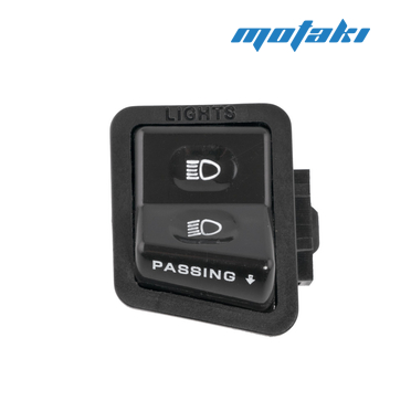 Кнопка переключения ближнего и дальнего света скутер (большая 32 х 40 мм., с функцией мигания)