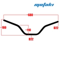 Руль Альфа, CG-CB (D22*680*h110/180 AL RED + распорка SV)