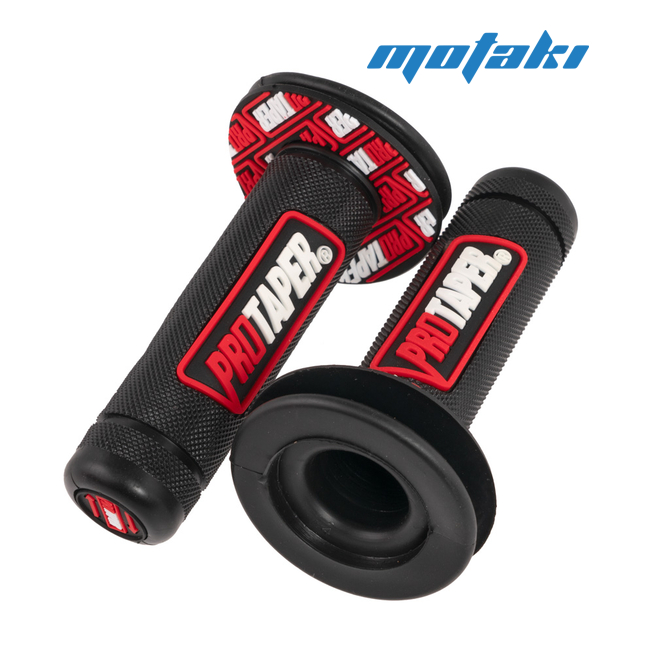 Ручки руля PROTAPER (грипсы красные на руль 22 мм.) ТИП1