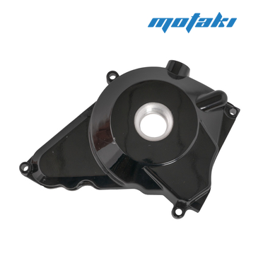 Крышка зажигания TTR125, YX140E (левая черная ГЛЯНЕЦ на 4 болта)