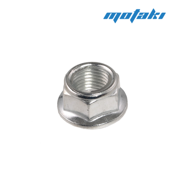 Гайка оси заднего колеса Альфа (М12 x 1.25 х h12 мм, металлический стопор) ФЛАНЕЦ