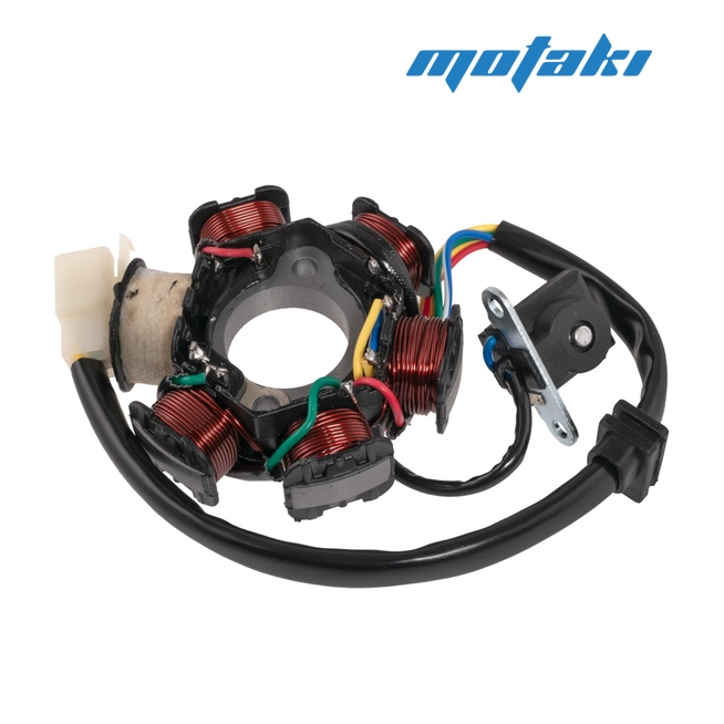 Зажигание TTR125 (статор генератора 6 катушек, 5К папа Ж-Ж-З-КрЧ-СиБ) 153-154 FMI