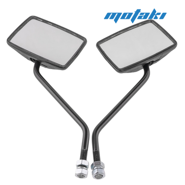 Зеркала Урал ИМЗ (прямоугольные М10 x 110 x 80 мм, черные стойки)