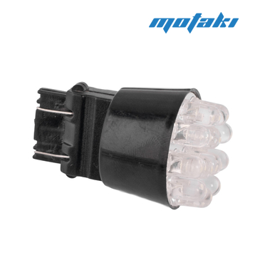 Лампа 12В LED, 12 диодов 5мм., разъем 3157 без цоколя, белая