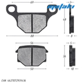 Колодки TTR250R, Bars, Sigma, Dakar, VR-1, скутер 125-150 (дисковый тормоз)