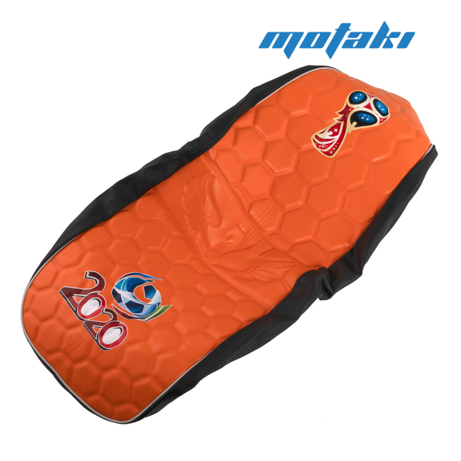 Чехол седла Альфа (рисунок СОТЫ, оранжевый)