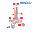 Кулак поворотный ATV150-250 (правый) ТИП5