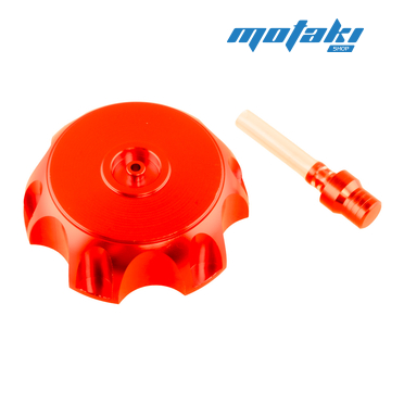 Крышка бензобака TTR125-250 (оранжевая, алюминий)