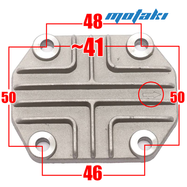 Крышка головки Альфа, питбайк TTR125 (квадратная передняя) ТИП1