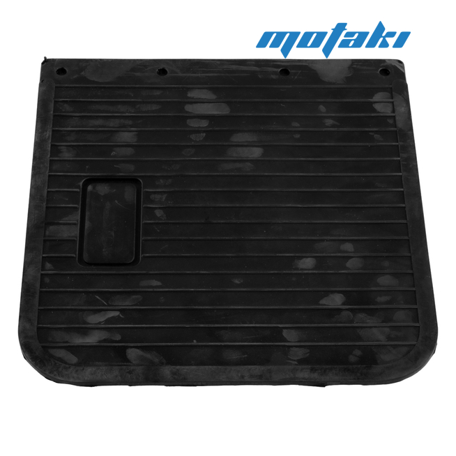 Брызговик Урал (заднего крыла передний, резина, с вырезом под кардан, Россия)