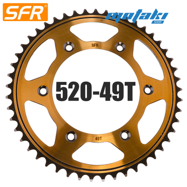 Звезда задняя мото BSE J1/J2 (520-49T d125*6H*75/150) SFR GOLD