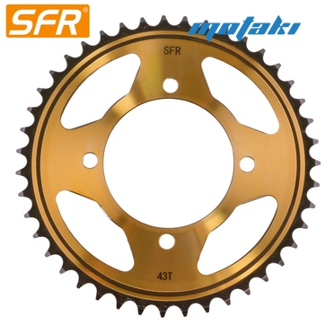Звезда задняя питбайк TTR125 (428-43T d76*4H*65/92) SFR GOLD