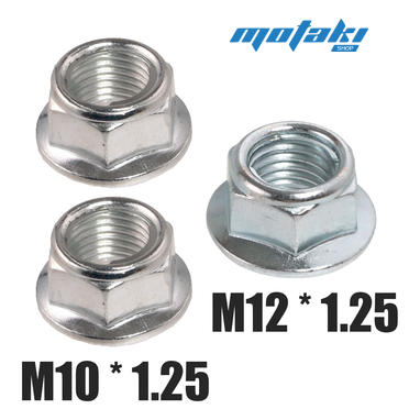 Гайки оси колеса, маятника Альфа (2 шт. M10 + 1 шт. M12)