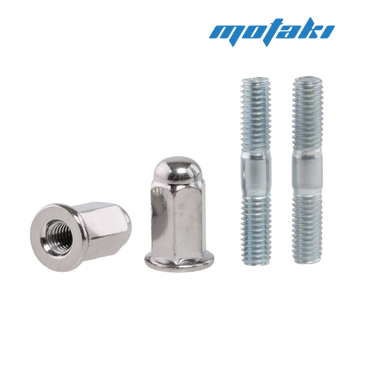 Гайки и шпильки глушителя Альфа (2 шт. М6*1*L35 + колпачки h21)