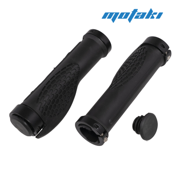 Ручки руля вело (грипсы анатомические L130 с зажимами) MG#5-BLK