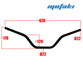 Руль Альфа, Delta (D22*L670*h120/170) ЧЕРНЫЙ !КДП