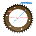 Звезда ведомая кросс мото 250-450 (венец 530 шаг x 39Z, d125 x 6 x 77 мм)