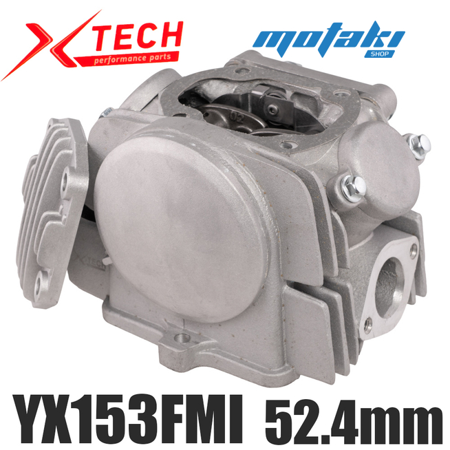 Головка YX125, KAYO 125 (ГБЦ D52.4*K23/27*РМШ43 YX152/153FMI) X-tech