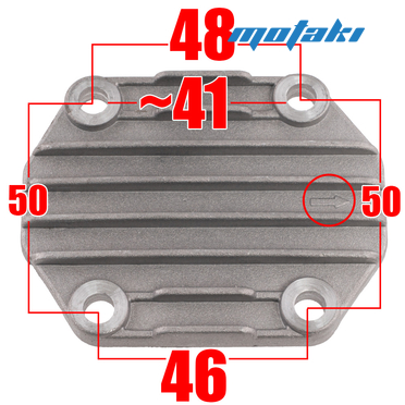 Крышка головки Альфа, питбайк TTR125 (квадратная передняя) ТИП2