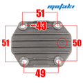 Крышка головки YX125, YX140 (квадратная передняя РМШ43) ТИП2