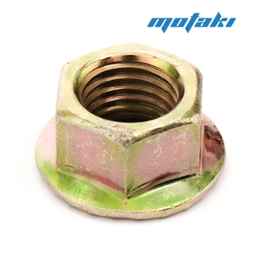 Гайка оси колеса, маятника, генератора Альфа, скутер (М10 x 1.25 х h10 мм) ФЛАНЕЦ