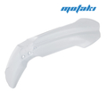 Крыло для кроссовых мото (белое, Д675 x Ш120-200 x В240 мм. под колесо 21")