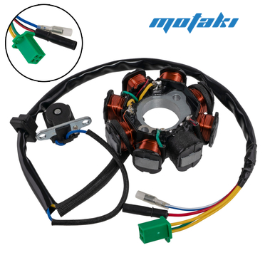 Зажигание скутер 125-150cc (статор генератора 8 катушек ЖЖ 157QMJ)