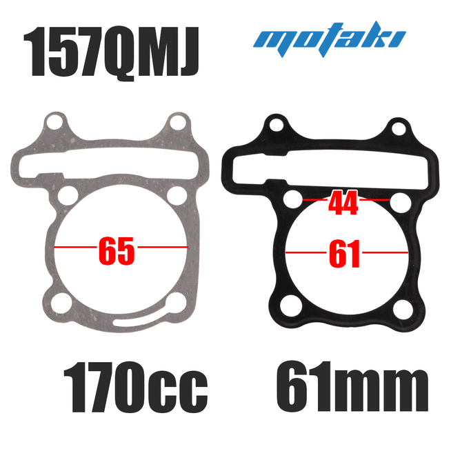 Прокладка головки и цилиндра скутер 157QMJ 170cc (d61mm ST)
