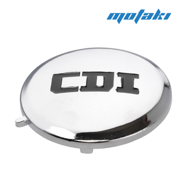 Крышка головки Альфа 125, питбайк (левая круглая D82mm ХРОМ CDI) 152-154FMI