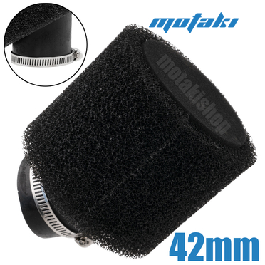 Фильтр 0 нулевого сопротивления d42mm PZ30 (поролон ЧЕРНЫЙ, угол)