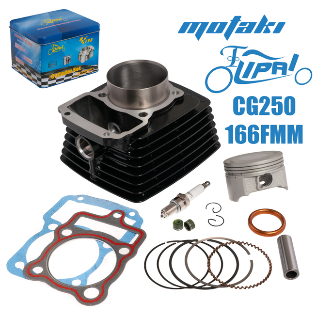 Поршневая CG250, CGN250 (ЦПГ D65.5*h82*p15 BL 166FMM) Lipai PRO