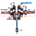 Коленвал CGB250 (шатун 143 x p16 мм) 167FMM с балансиром