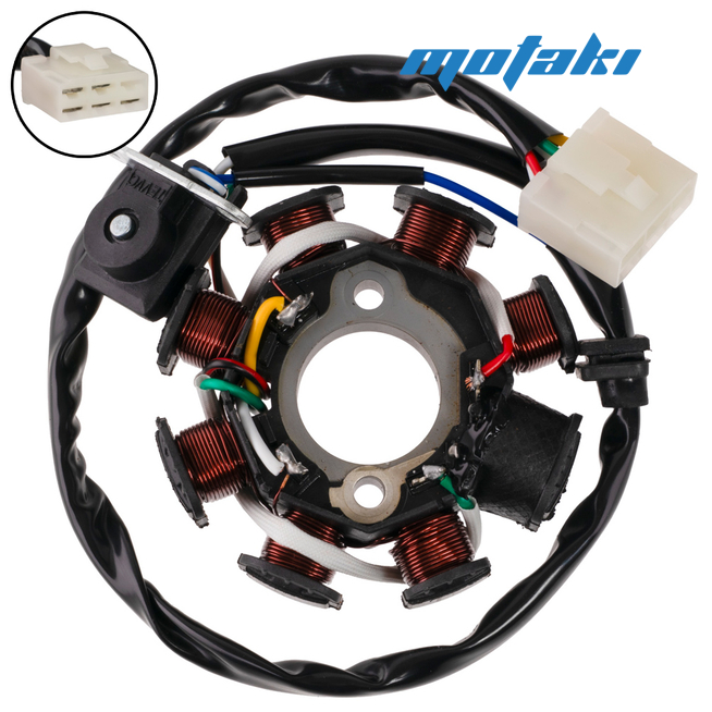 Зажигание CG-CB (статор генератора 8 катушек d29*D88*2H, DJ7061-6.3) ЖБ