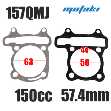 Прокладка головки и цилиндра скутер 157QMJ 150cc (d57.4mm ST)