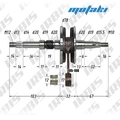 Коленвал скутер Хонда DIO AF34 (LS32 мм) Lipai PRO