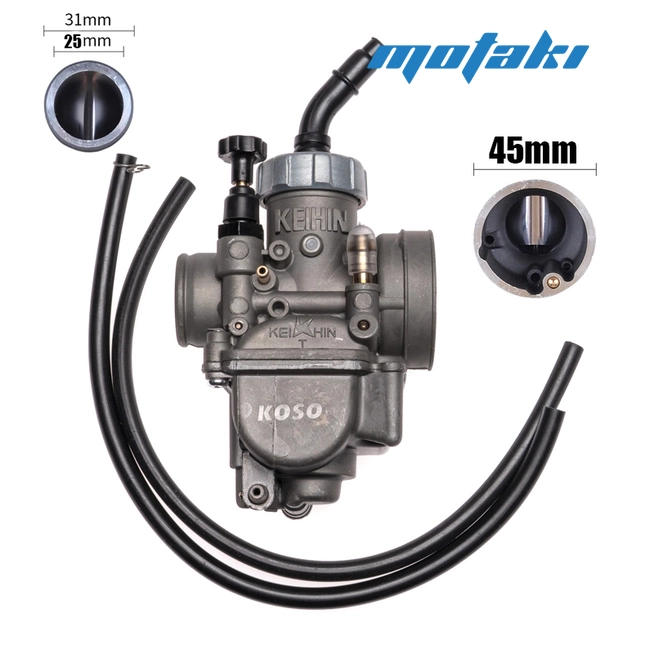 Карбюратор PE24 (топливный d24 x воздушный D45 мм) KOSO