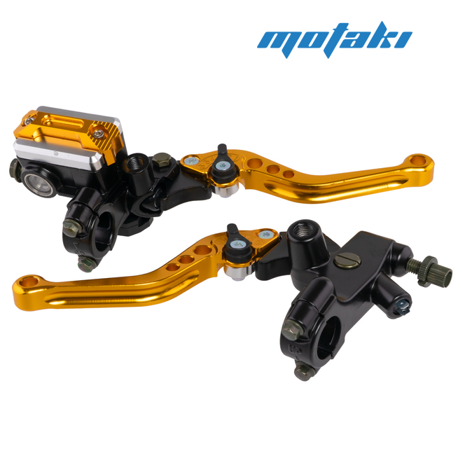 Рычаги сцепления и тормоза мото (машинка ГТЦ, регулировка 6L) AN-GLD