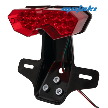 Стоп-сигнал Альфа, CG125 (19 LED диодов, красное стекло) AN-N2