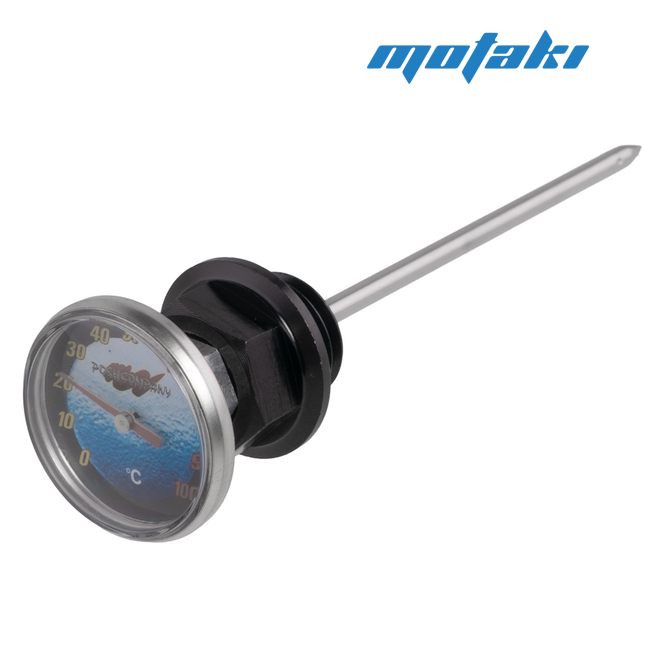 Щуп масляный скутер, мото, Альфа 110 (L100 с термометром) BLACK