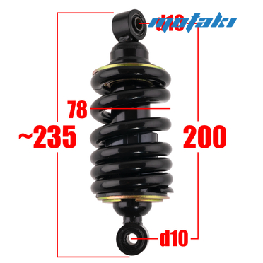 Амортизатор центральный мото (200*d10/b24 моно) AN-25438