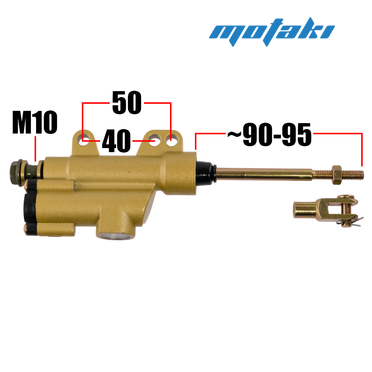 Цилиндр тормозной мото CG-CB, питбайк, ATV (задний М10 SL95mm) GOLD