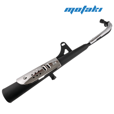 Глушитель Альфа, Delta (черный с хром накладками L860mm)